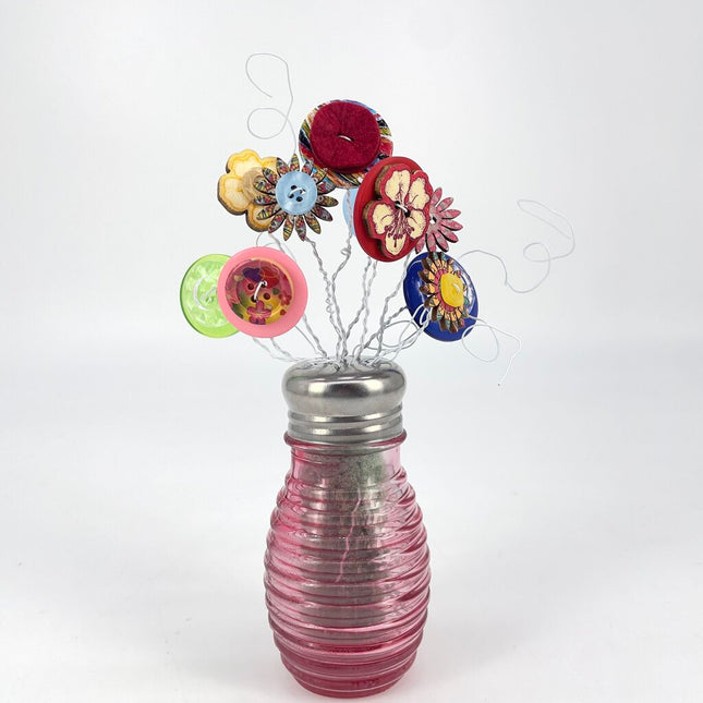 18.50 red button bouquet