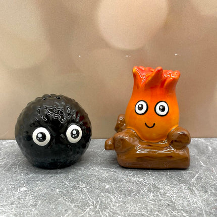 Fire & Soot Salt & Pepper Shakers
