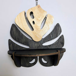 HD - Monstera Leaf Wall Shelf - view 1