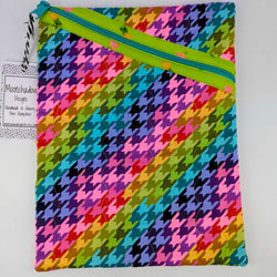 Diagonal Quilted Zip Pouch - Large - view 5