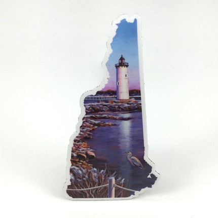 New Hampshire V Ocean Lighthouse Vinyl Magnet