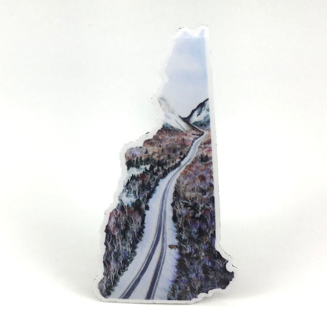 New Hampshire II Winter Vinyl Magnet
