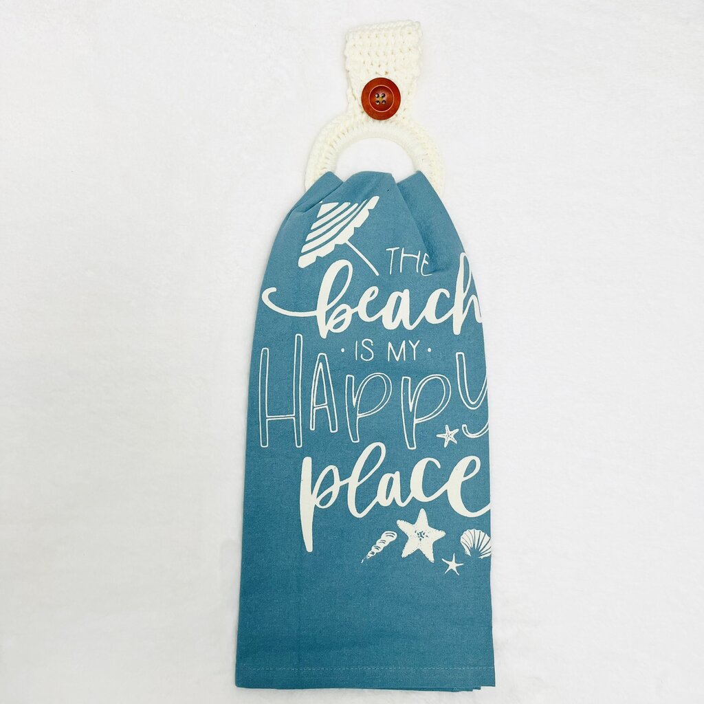 Hanging Towel Set - The Beach is My Happy Place