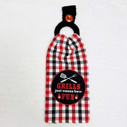 Hanging Towel Set - Grills Just Wanna Have Fun