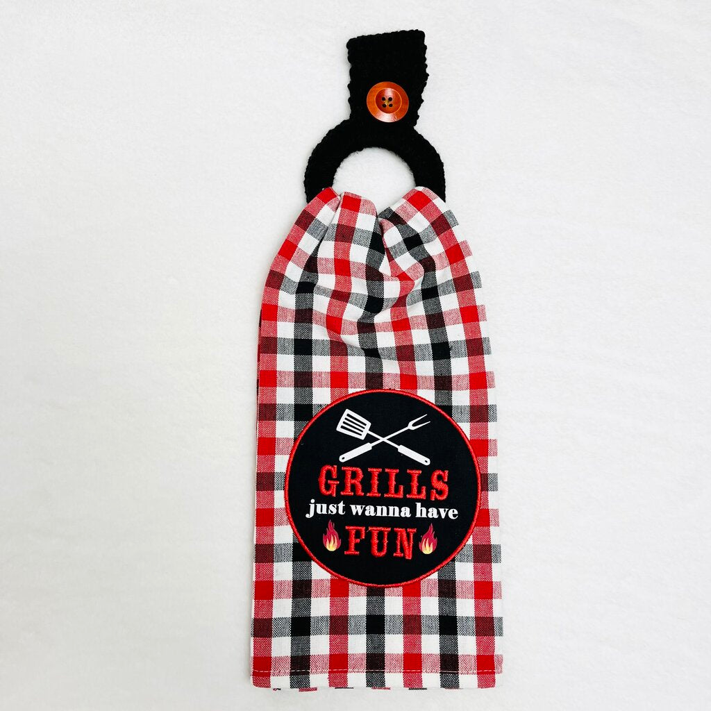 Hanging Towel Set - Grills Just Wanna Have Fun