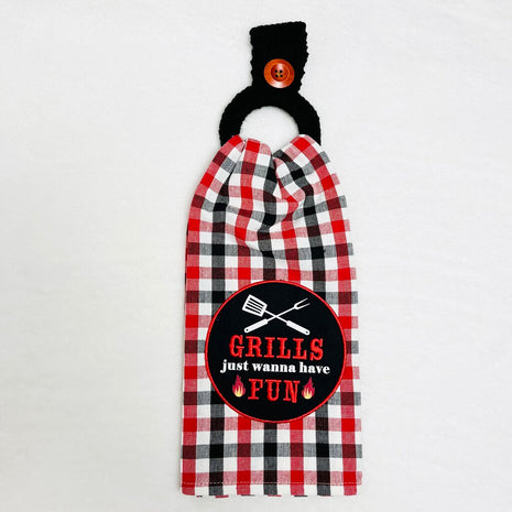 Hanging Towel Set - Grills Just Wanna Have Fun
