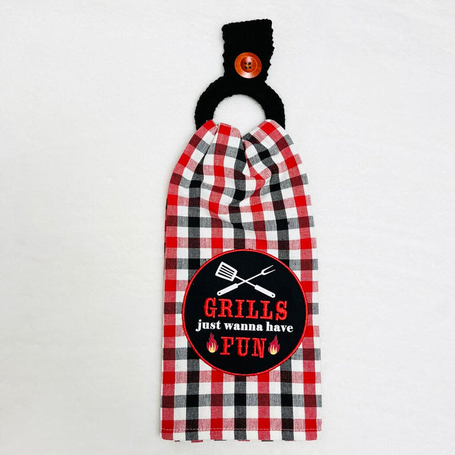 Hanging Towel Set - Grills Just Wanna Have Fun