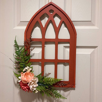 Window frame with Sola Wood Flowers