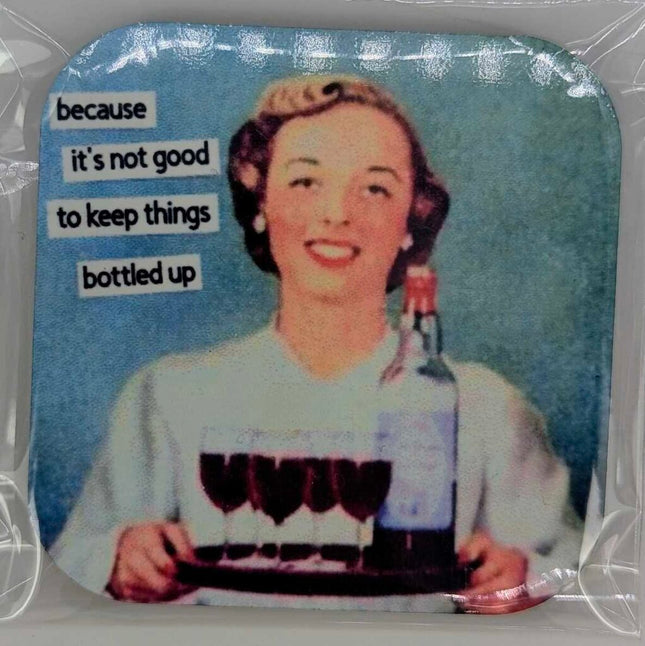 Magnet - because it's not good to keep things bottle up