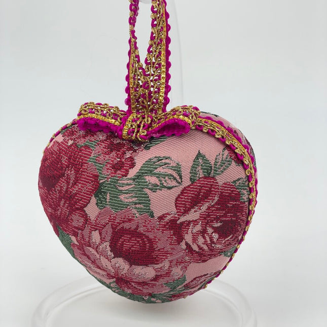 Floral heart ornament