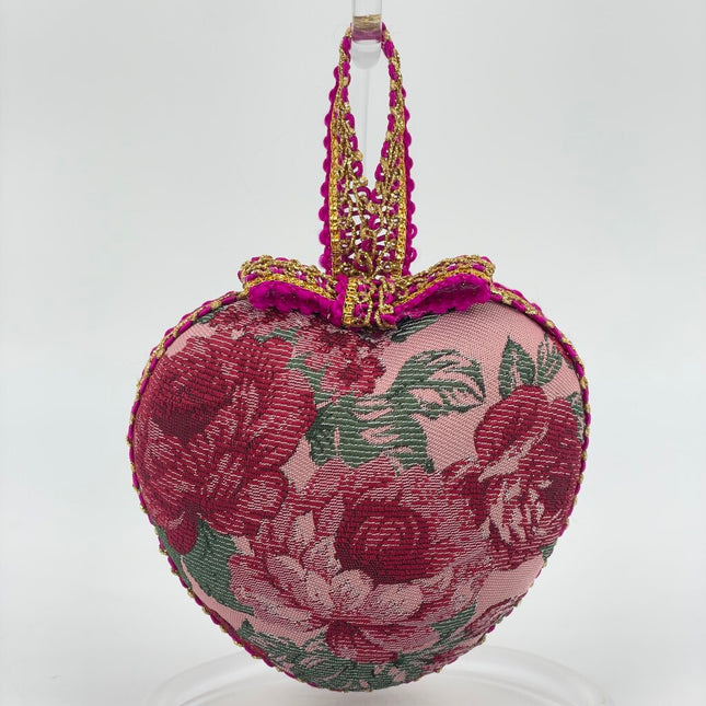 Floral heart ornament