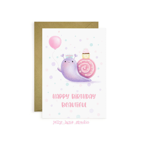 SNAIL BIRTHDAY CARD