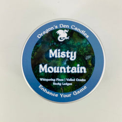 MISTY MOUNTAIN - Tin - Dragon's Den Candles - view 3