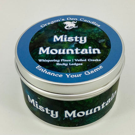 MISTY MOUNTAIN - Tin - Dragon's Den Candles
