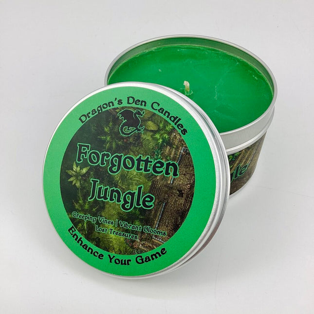 FORGOTTEN JUNGLE - Tin - Dragon's Den Candles