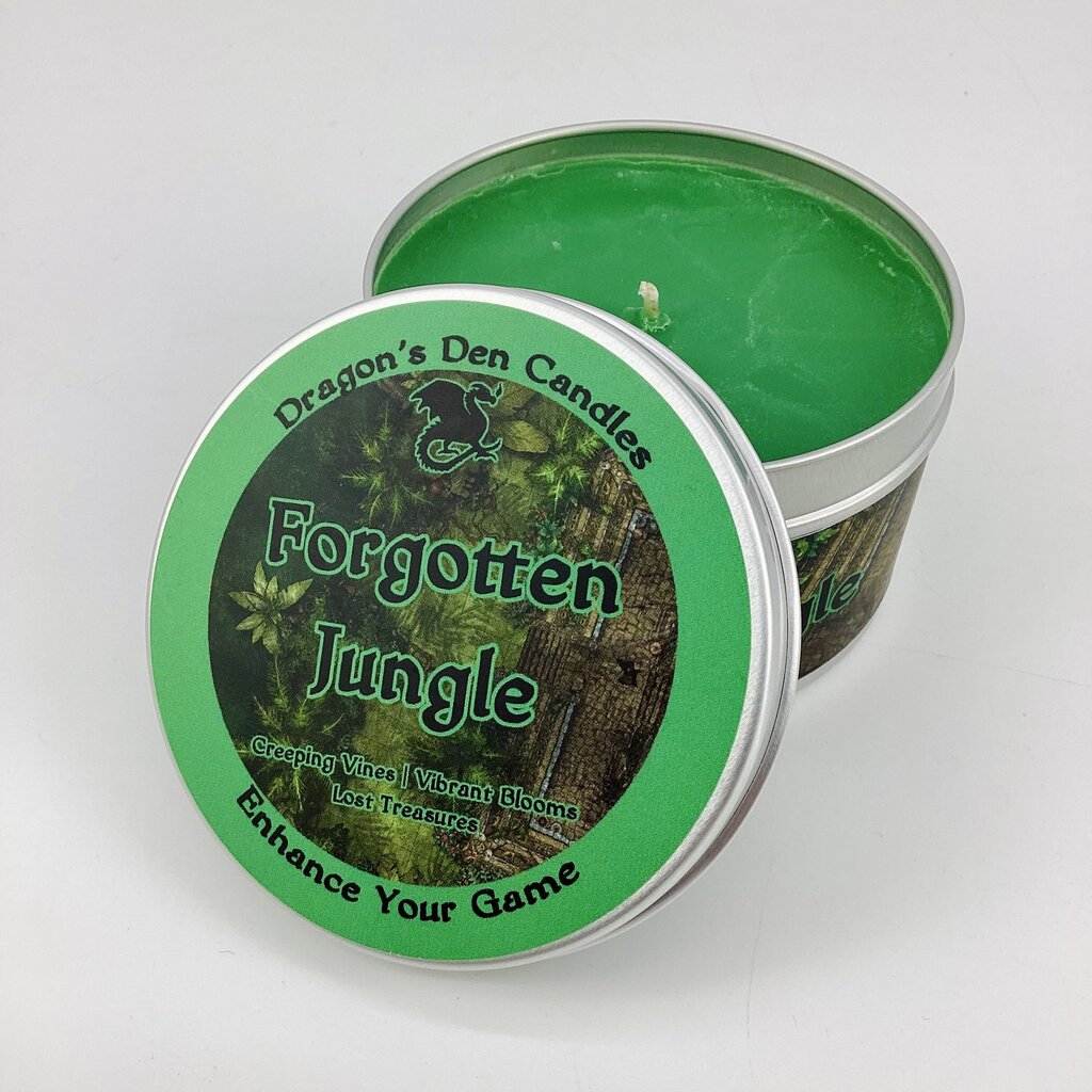 FORGOTTEN JUNGLE - Tin - Dragon's Den Candles