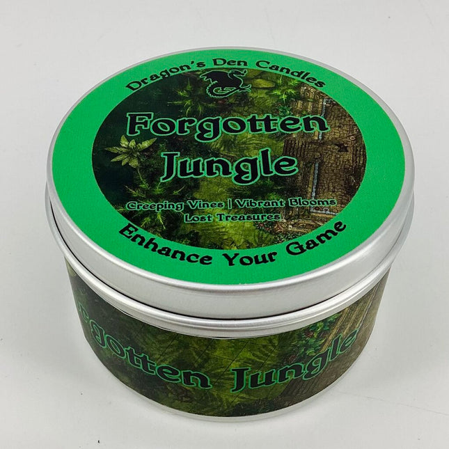 FORGOTTEN JUNGLE - Tin - Dragon's Den Candles