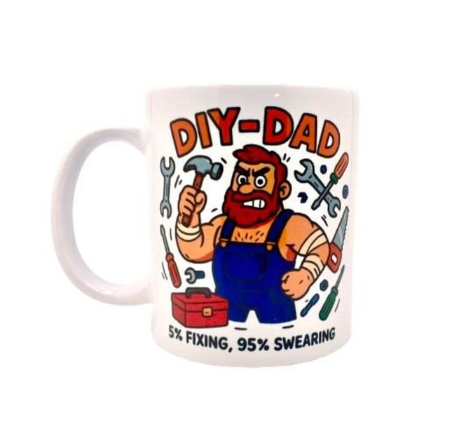 "DIY Dad. 5% Fixing, 95% Swearing" - Mug