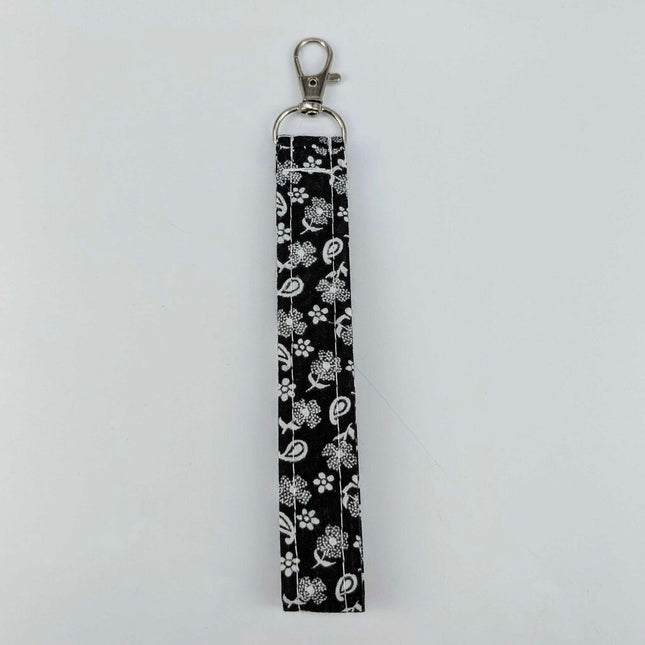 043 Brown Floral Keychain