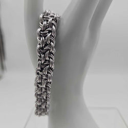 8" Silver aluminum KVB bracelet - view 1