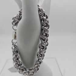 8" Silver aluminum KVB bracelet - view 2