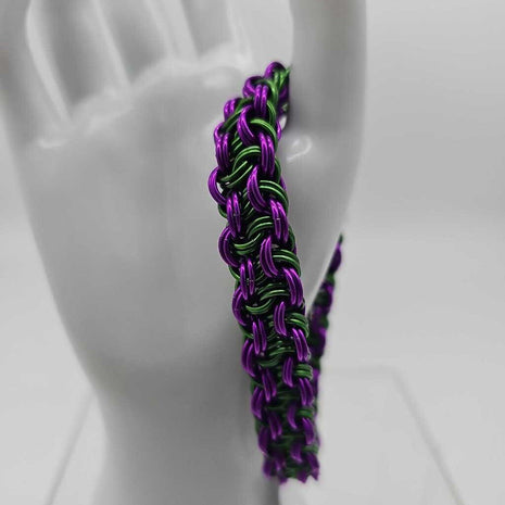 8 inch Purple and Green KVB bracelet