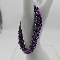 8 inch Purple and Green KVB bracelet - view 2