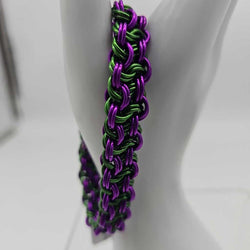 8 inch Purple and Green KVB bracelet - view 3