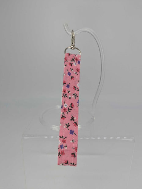 035 Large Pink Gingham Keychain