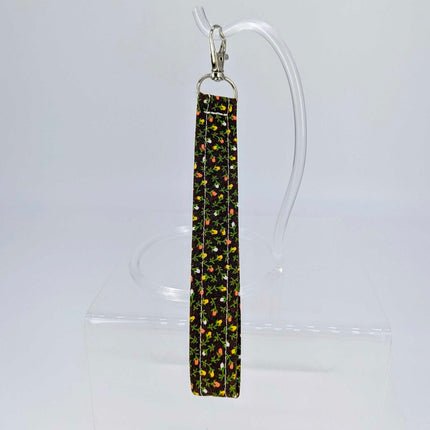 Keychain - Brown with blossoms