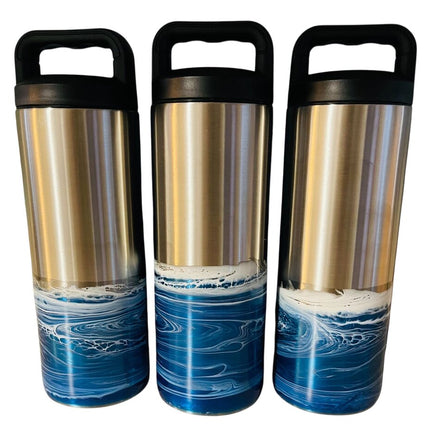 Stainless Steel Water Bottle Blue