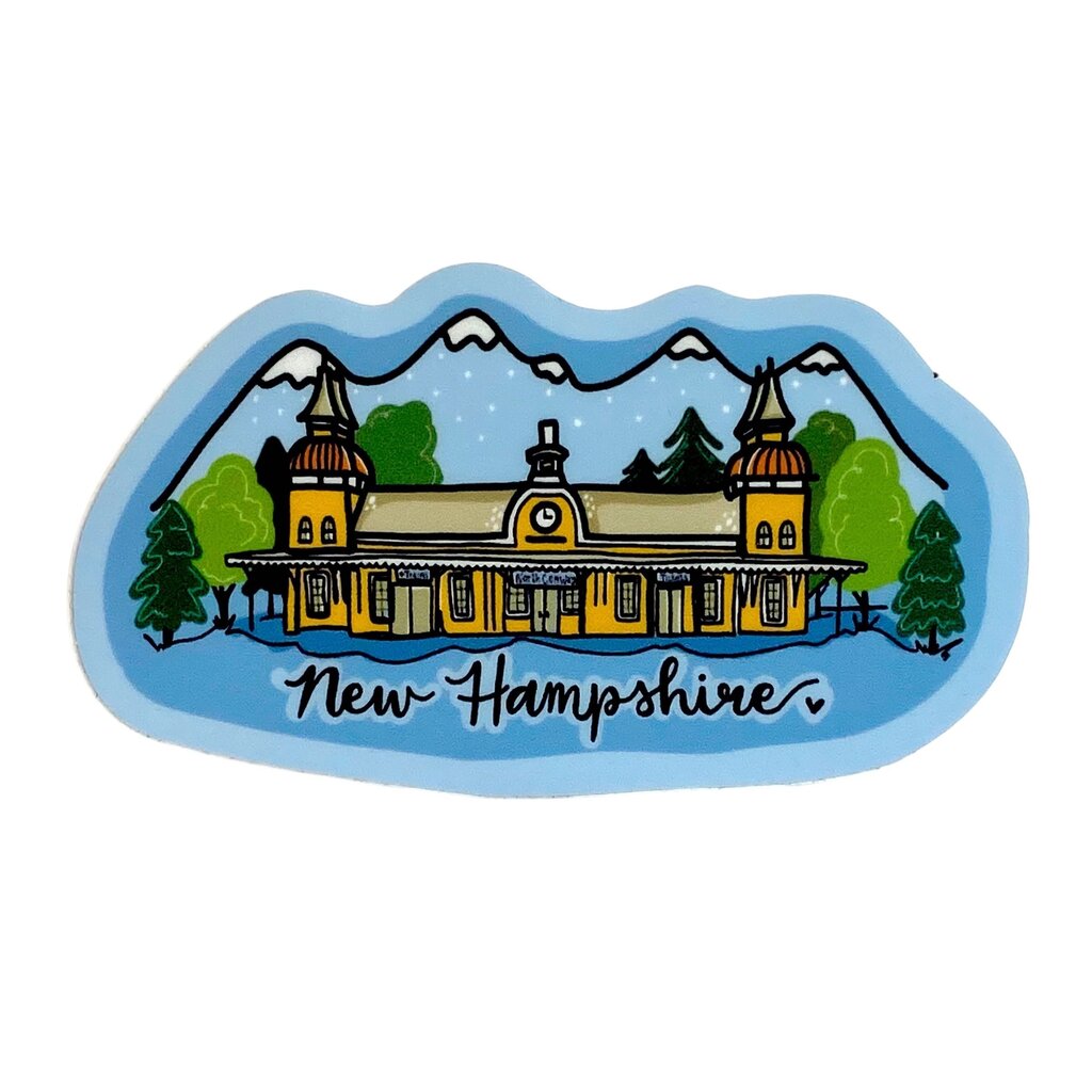 NH Train Station Sticker