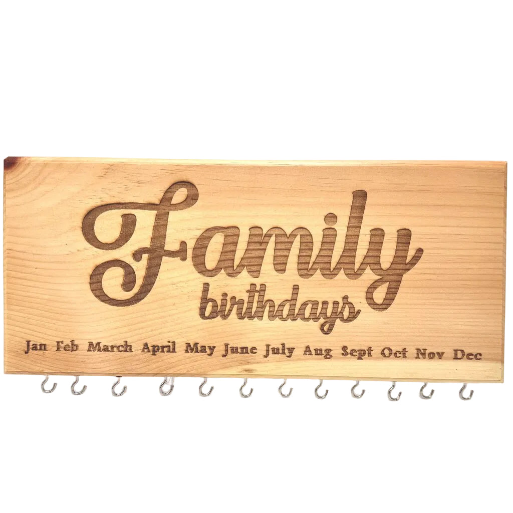 Family Birthday Calender