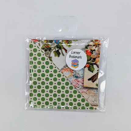 CORNER BOOKMARK - Green Circles