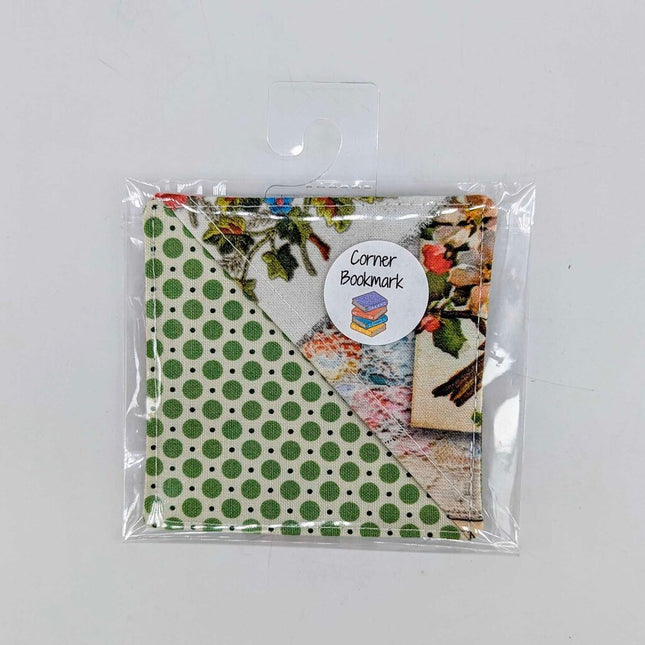 CORNER BOOKMARK - Green Circles