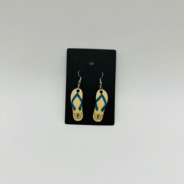 Flip Flop Butterfly Blue