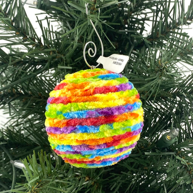 Neon rainbow shatterproof christmas ornament