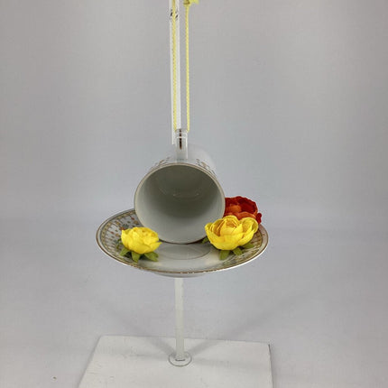teacup bird feeders