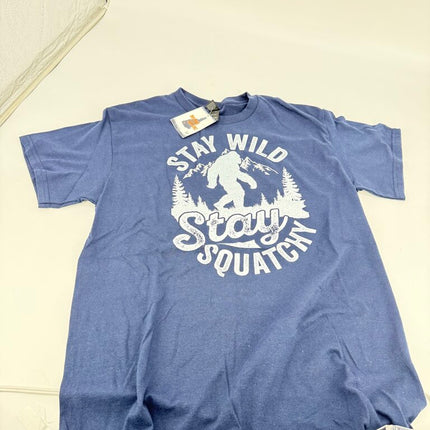 Stay Squatchy Blue T-Shirt