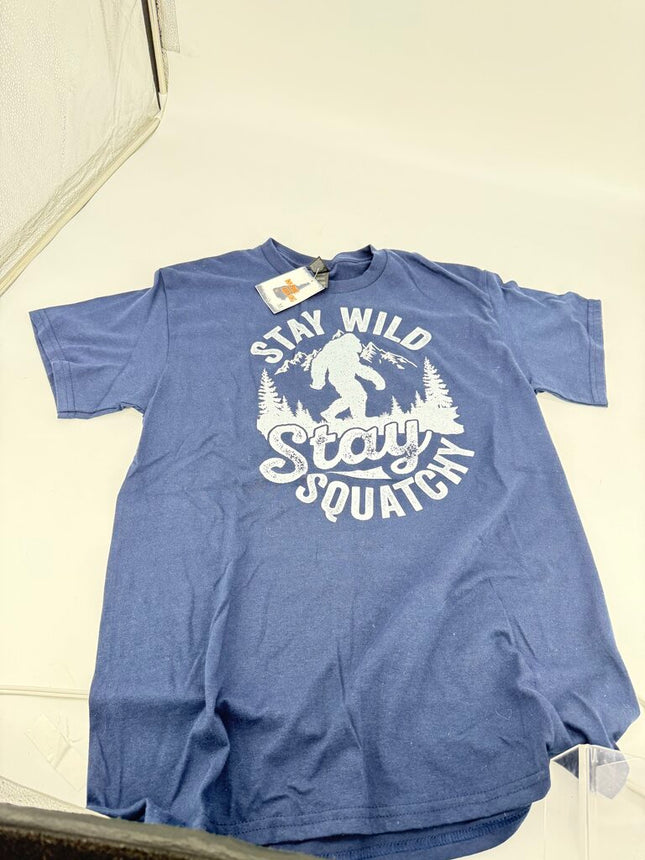 Stay Squatchy Blue T-Shirt
