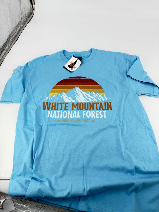 White Mtns Lt Blue T-Shirt