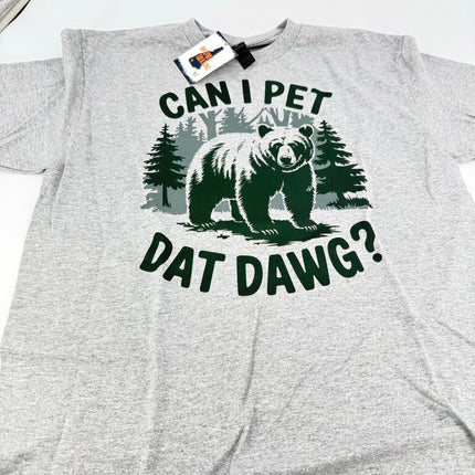 Can I Pet Dat Dawg Grey T-Shirt