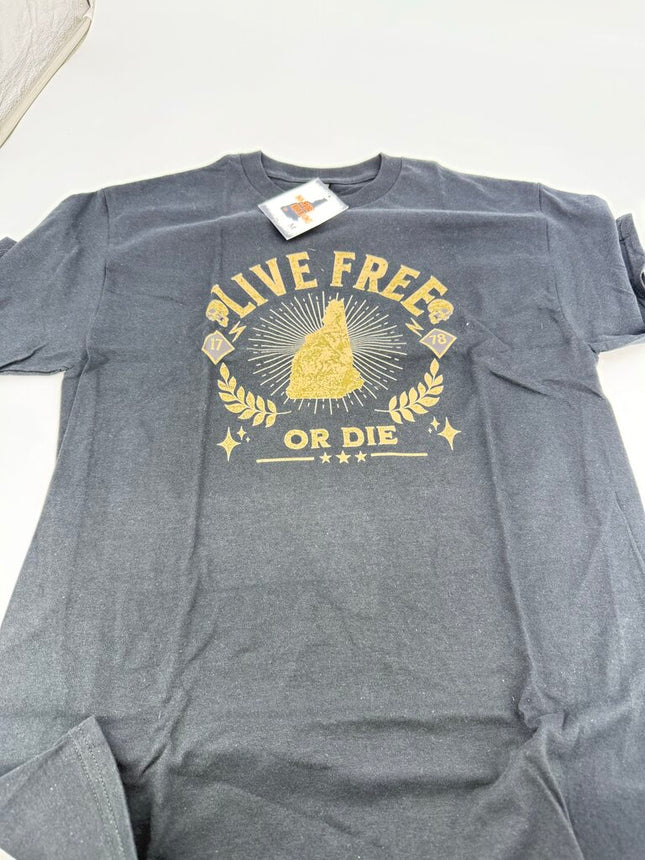 Live Free or Die Black T-Shirt