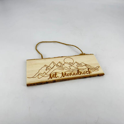 Engraved Mt Monadnock Wood Sign
