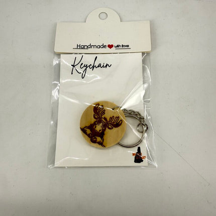 Moose in Sunglasses Keychain