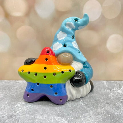 Gnome Star Lantern Rainbow