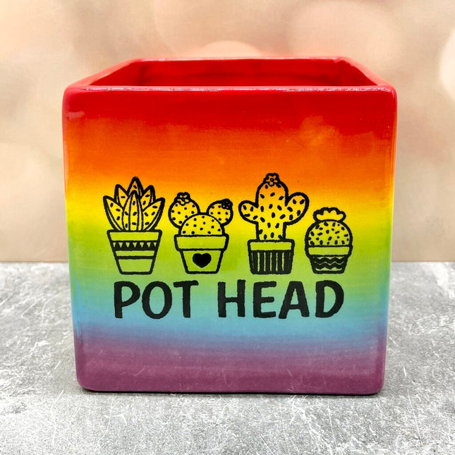 Sq Holder Lg Pot Head