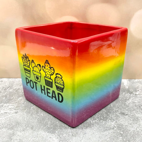 Sq Holder Lg Pot Head