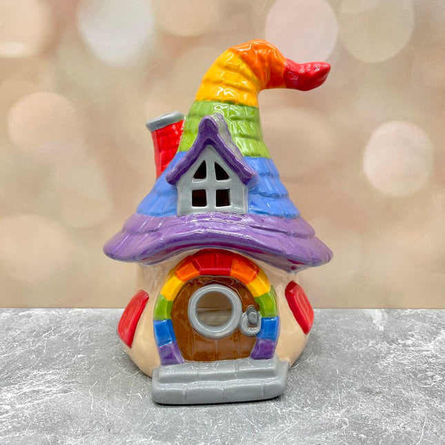 Gnome Home Lantern Rainbow