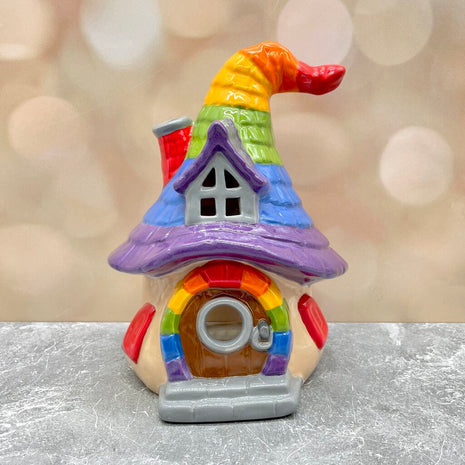 Gnome Home Lantern Rainbow